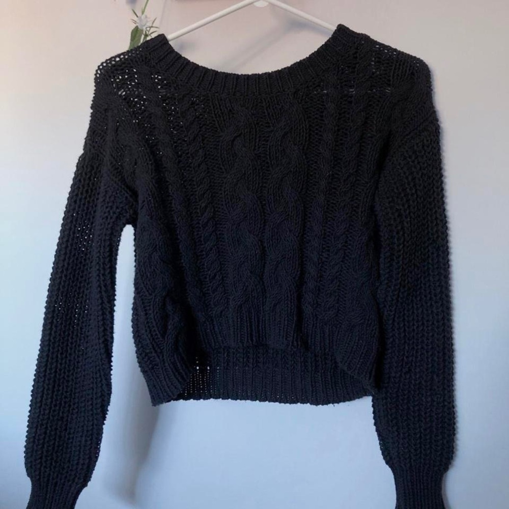 Knit crop sweater